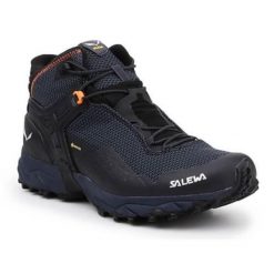 Buty trekkingowe męskie Salewa MS Ultra Flex 2 Mid Gtx. Szare trekkingi Salewa, bez wzorów, z materiału, za kostkę, bez zapięcia. Za 918.00 zł.