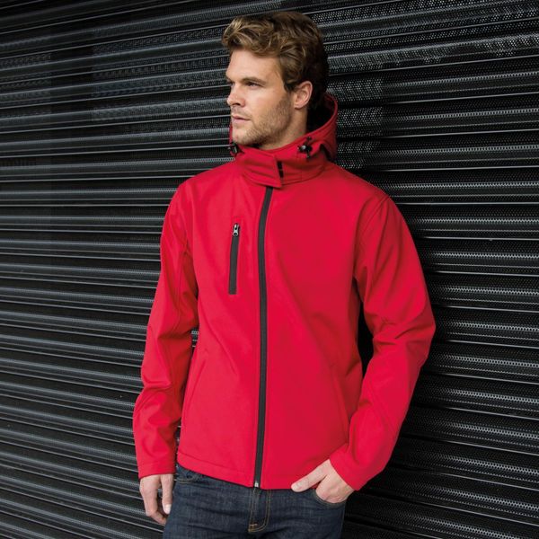 Męska Kurtka Softshell Z Kapturem Core Lite. Czarne kurtki RESULT, l, bez wzorów, z elastanu, z kapturem. Za 176.99 zł.