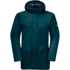 JACK WOLFSKIN Kurtka zimowa męska Winterlager Parka M teal r.M. Niebieskie kurtki Jack Wolfskin, na zimę, m, bez wzorów, z materiału, bez kaptura. Za 645.64 zł.