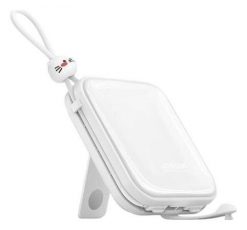 Joyroom JR-L008 Plus Cutie Series 22.5W 10000mAh ze stojakiem biały. Białe powerbanki . Za 89.90 zł.