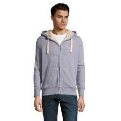 Kurtka Dla Dorosłych Unisex Sherpa Zapinana Na Zamek Błyskawiczny. Szare kurtki SOL'S, s, bez wzorów, bez kaptura. Za 279.99 zł.