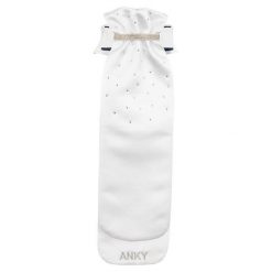 Krawat jeździecki z odpinanym kołnierzykiem ANKY Stocktie Multi-Fit. Białe krawaty i muchy ANKY, bez wzorów. Za 324.00 zł.