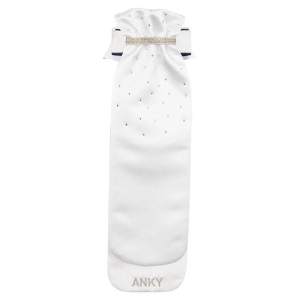 Krawat jeździecki z odpinanym kołnierzykiem ANKY Stocktie Multi-Fit. Białe krawaty i muchy ANKY, bez wzorów. Za 287.00 zł.