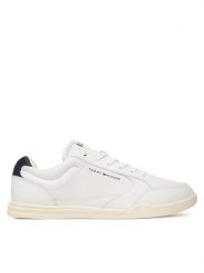 Tommy Hilfiger Sneakersy Lo Pro Cupsole Perf Leather FM0FM05944 Biały. Białe buty sportowe casual Tommy Hilfiger, bez wzorów, ze skóry, bez zapięcia. Za 449.99 zł.