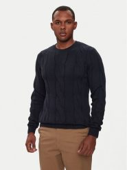 Lindbergh Sweter 30-805015 Granatowy Relaxed Fit. Niebieskie swetry rozpinane Lindbergh, m, bez wzorów, z bawełny, bez kołnierzyka, bez ramiączek. Za 259.99 zł.