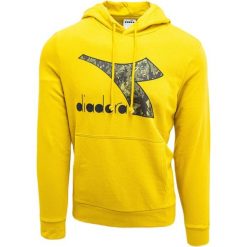 Bluza z kapturem Diadora Big Logo, Mężczyźni. Żółte bluzy z kapturem Diadora, m, bez wzorów, z bawełny, z kapturem. Za 190.00 zł.