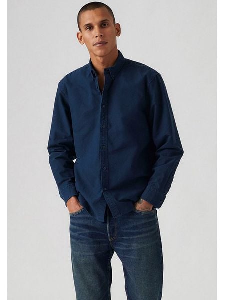 Levi's Koszula w kolorze granatowym rozmiar: XL. Niebieskie koszule Levi's®, s, bez wzorów, z bawełny, bez kołnierzyka, bez ramiączek. Za 161.34 zł.