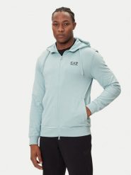 EA7 Emporio Armani Bluza 8NPM33 PJVRZ U9066 Niebieski Regular Fit. Niebieskie bluzy EA7 Emporio Armani, m, bez wzorów, z bawełny, bez kaptura. Za 339.99 zł.
