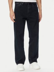 Calvin Klein Jeans Jeansy LV040EM716 Czarny Straight Fit. Czarne jeansy Calvin Klein Jeans, m. Za 489.99 zł.