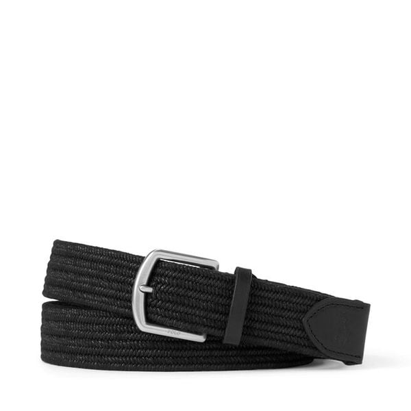Pasek Polo Ralph Lauren. Czarne paski Polo Ralph Lauren, bez wzorów. Za 469.99 zł.