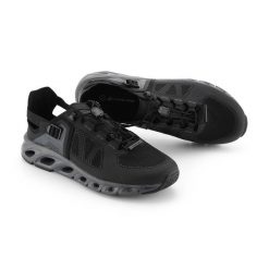 Buty męskie sportowe letnie Alpine Pro Kiage. Czarne buty turystyczne Alpine Pro, na lato, bez wzorów, z gumy, bez zapięcia, trekkingowe. Za 499.00 zł.
