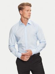 Boss Koszula H-Hank-Kent-C1-214 50469345 Niebieski Slim Fit. Niebieskie koszule Boss, m, bez wzorów, z bawełny, bez kołnierzyka, bez ramiączek. Za 249.99 zł.