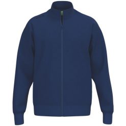 Kurtka z dresu Erima TS. Niebieskie kurtki Erima, uniwersalny, bez wzorów, z bawełny, bez kaptura. Za 211.95 zł.