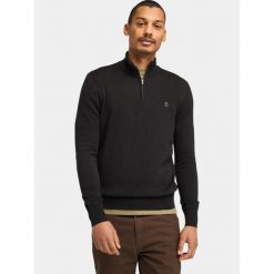 Sweter Męski Timberland Cotton YD 1/4 Zip. Niebieskie swetry nierozpinane Timberland, na zimę, m, bez wzorów, bez kołnierzyka, bez ramiączek. W wyprzedaży za 331.50 zł.