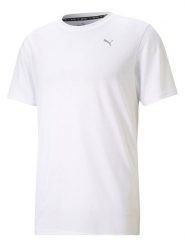 Puma Koszulka funkcyjna w kolorze białym rozmiar: L. Białe t-shirty sportowe Puma, bez wzorów, z materiału, bez ramiączek, outdoorowe. Za 56.66 zł.