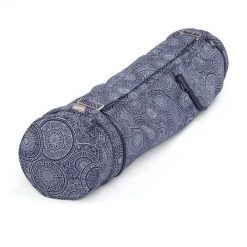 Bawełniana torba na matę do jogi Bodhi Asana Bag 60 - granatowy. Białe torby na ramię BODHI, bez wzorów, z bawełny, bez dodatków. W wyprzedaży za 99.00 zł.
