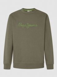 Pepe Jeans Bluza "New Joe" w kolorze khaki rozmiar: L. Brązowe bluzy Pepe Jeans, l, bez wzorów, z bawełny, bez kaptura. Za 197.75 zł.