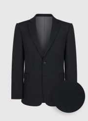 PAKO LORENTE – Czarna marynarka garniturowa P000B-3G-001-C-S. Czarne garnitury Pako Lorente, m, bez wzorów, z lycry, klasyczne. Za 499.99 zł.