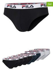 Fila Slipy (8 par) w kolorze granatowym, czarnym i szarym rozmiar: L. Czarne slipki Fila, l, bez wzorów. Za 173.99 zł.