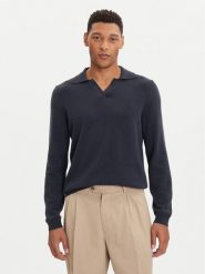 Marc O'Polo Sweter 529 5144 60150 Granatowy Regular Fit. Niebieskie swetry rozpinane Marc O'Polo, l, bez wzorów, z bawełny, bez kołnierzyka, bez ramiączek. Za 499.99 zł.