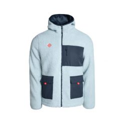 Kurtka polarowa RENO unisex z kapturem, ciepła i z funkcjonalnymi kieszeniami. Niebieskie kurtki Izas, na zimę, s, bez wzorów, z polaru, z kapturem. Za 399.96 zł.
