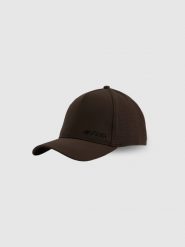 4F Czapka z daszkiem strapback uniseks 4F x Robert Lewandowski - brązowa S/M (58cm). Brązowe czapki z daszkiem 4F, bez wzorów, z syntetyku. Za 89.99 zł.