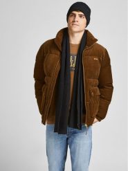 Jack&Jones Zestaw Szalik i Czapka 12163827 Czarny. Czarne czapki zimowe Jack&Jones, bez wzorów, z syntetyku. Za 159.99 zł.