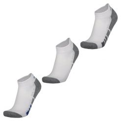 Skarpetki sportowe męskie 3pk Mens 1/2 Terry Q-White Socks. Białe skarpetki sportowe Skechers, bez wzorów, z materiału. Za 59.99 zł.