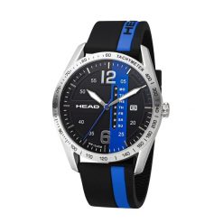 Zegarek sportowy Head Athens czarno-niebieski. Czarne, cyfrowe zegarki Head, ze stali. Za 330.00 zł.