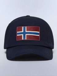 NAPAPIJRY Czapka "Falis 2" w kolorze granatowym rozmiar: onesize. Niebieskie czapki z daszkiem NAPAPIJRY, bez wzorów, z bawełny. Za 118.84 zł.