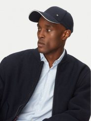 Tommy Hilfiger Czapka z daszkiem Corp Flannel AM0AM13164 Granatowy. Niebieskie czapki z daszkiem Tommy Hilfiger, bez wzorów, z bawełny. Za 159.99 zł.