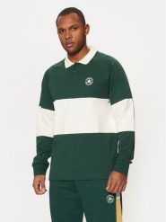 Converse Polo Marquis Retro 10027563-A01 Zielony Regular Fit. Zielone koszulki polo Converse, l, bez wzorów, z bawełny, bez kołnierzyka, bez ramiączek. Za 189.99 zł.