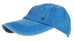 Letnia Męska Czapka z Daszkiem, Regulowane Zapięcie, Turkusowa. Niebieskie czapki z daszkiem Pako Jeans, na lato, bez wzorów, z bawełny. Za 49.00 zł.