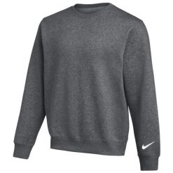 Bluza dresowa sportowa męska Park 26 Fleece Crew Swoosh. Szare bluzy bez kaptura Nike, m, bez wzorów, z bawełny, bez kaptura. Za 189.99 zł.