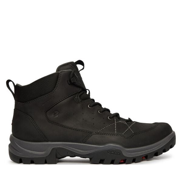 Trekkingi ECCO. Czarne botki sznurowane ecco, bez wzorów, bez zapięcia. Za 759.99 zł.