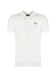 Diesel Koszulka Polo "T-Smith" | A04087-0JMAD | Mężczyzna | Biały. Białe koszulki polo Diesel, l, bez wzorów, z bawełny, bez kołnierzyka, bez ramiączek. W wyprzedaży za 259.00 zł.