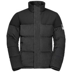 KURTKA ZIMOWA MĘSKA Jack Wolfskin NATURE CORDUROY JACKET W 1206171_635. Czarne kurtki Jack Wolfskin, na zimę, m, bez wzorów, z dresówki, bez kaptura. Za 529.99 zł.