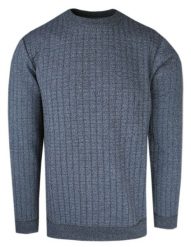 Męski Sweter - Jednokolorowy z Fakturą Materiału - Brave Soul - Niebieski. Niebieskie swetry rozpinane Brave Soul, l, bez wzorów, z poliesteru, bez kołnierzyka, bez ramiączek. Za 119.00 zł.