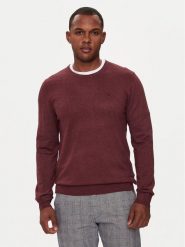 Lindbergh Sweter 30-80043 Bordowy Slim Fit. Czerwone swetry rozpinane Lindbergh, m, bez wzorów, z wiskozy, bez kołnierzyka, bez ramiączek. Za 129.99 zł.