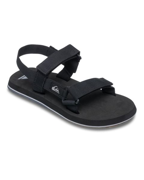 Sandały dla Mężczyzn MONKEY CAGED Czarny. Czarne sandały Quiksilver, z gumy, bez zapięcia. Za 189.99 zł.