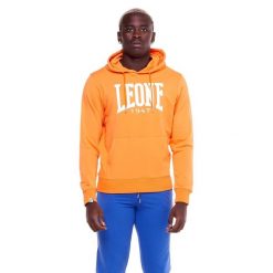Bluza Leone 1947 Apparel Big Logo z lekkiej bawełny. Brązowe bluzy LEONE 1947 APPAREL, bez wzorów, z bawełny, bez kaptura. W wyprzedaży za 134.59 zł.