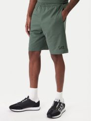 EA7 Emporio Armani Szorty sportowe 8NPS65 PJVRZ U7260 Zielony Regular Fit. Zielone krótkie spodenki sportowe EA7 Emporio Armani, m, bez wzorów, z bawełny. Za 319.99 zł.