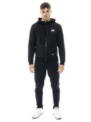 Dres męski Leone 1947 Apparel Tech z kapturem i zamkiem techniczny materiał. Czarne komplety dresowe LEONE 1947 APPAREL, l, z aplikacjami, z dresówki, bez ramiączek. Za 231.51 zł.