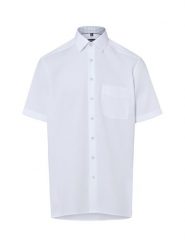 Andrew James koszula biznesowa z krótkim rękawem Mężczyźni Regular Fit Bawełna (100%) biały, 42. Białe koszule Andrew James, m, bez wzorów, z bawełny, bez kołnierzyka, bez ramiączek. Za 179.95 zł.