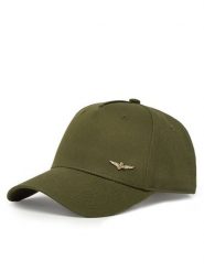 Aeronautica Militare Czapka z daszkiem 251HA1122CT2848 Zielony. Zielone czapki z daszkiem Aeronautica Militare, bez wzorów, z bawełny. Za 119.99 zł.