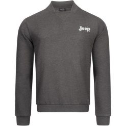 Jeep Męska Bluza Bomber Neck XL - Styl i Komfort. Bluzy z polaru Jeep, m, bez wzorów, z bawełny, bez kaptura. Za 207.99 zł.