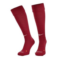 Skarpety Piłkarskie Unisex Dla Dorosłych Classic II Cush OTC. Czerwone skarpety Nike, bez wzorów. Za 66.99 zł.