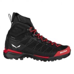 Buty trekkingowe męskie Salewa Ortles Light Mid Powertex. Czarne buty trekkingowe Salewa, bez wzorów, z nylonu, bez zapięcia, trekkingowe. Za 1,229.00 zł.