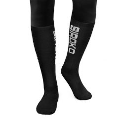 Skarpetki narciarskie i snowboardowe dla Sporty zimowe Siroko K-Core Sledge. Czarne skarpety SIROKO, bez wzorów, z tkaniny. Za 42.00 zł.