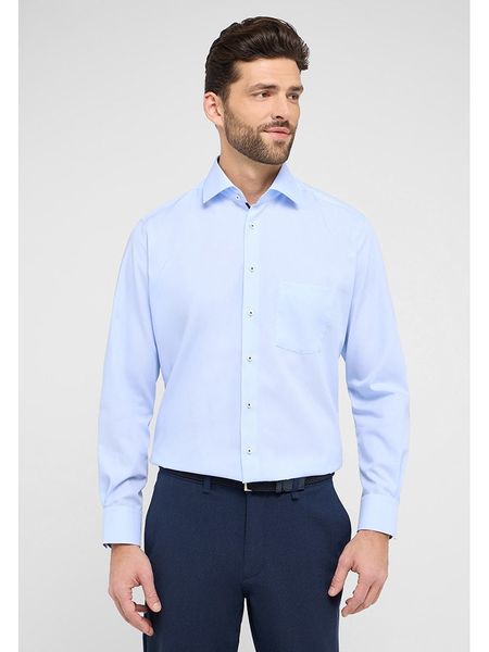 Eterna Koszula - Modern fit - w kolorze błękitnym rozmiar: 46. Niebieskie koszule Eterna, bez wzorów, z bawełny, bez kołnierzyka, bez ramiączek. Za 91.77 zł.